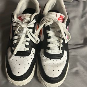 Women’s Black and White Airforce Ones